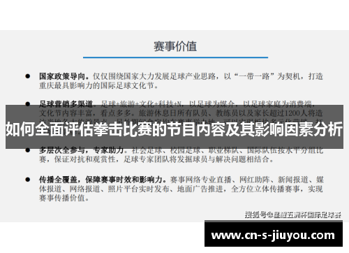如何全面评估拳击比赛的节目内容及其影响因素分析